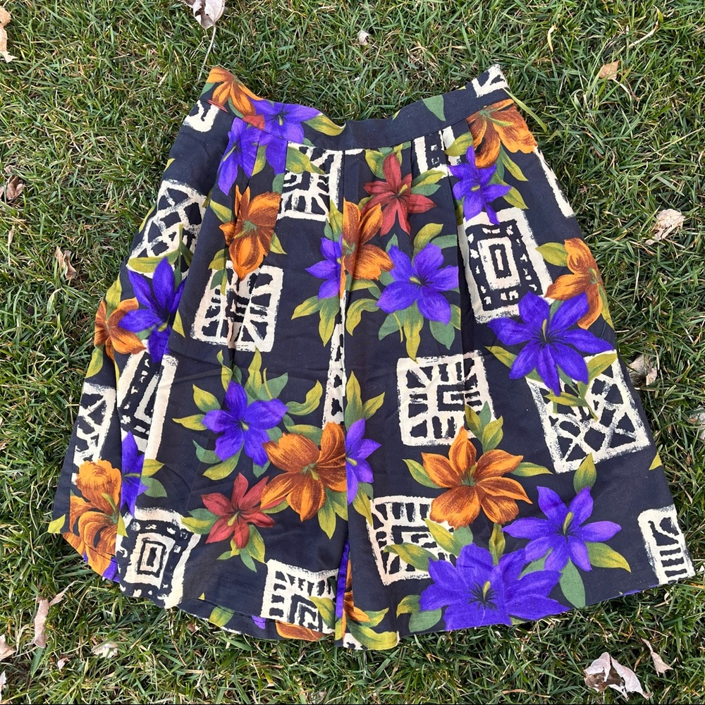 Vintage Print Shorts